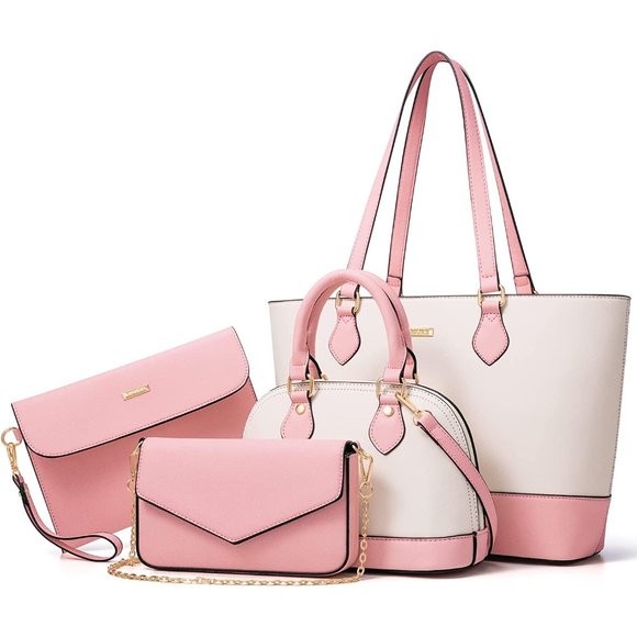 Bagsure Handbags Sets, Purse Sets for Women, Tote Bag 4 pcs, Handbag Set… - Picture 1 of 16